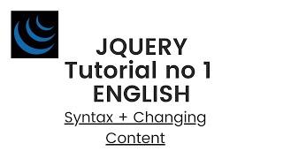 jQuery English tutorial 1 : Syntax and changing Content Jquery by Jahanzaib Coder