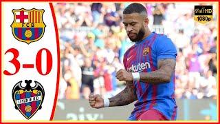 Barcelona vs Levante 3−0 - Extеndеd Hіghlіghts & All Gоals 2021 HD