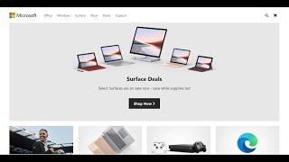 Build a Microsoft Home Page UI Clone in HTML5 CSS3 & Javascript