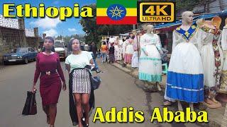 (ሽሮሜዳ) Walking Tour Shiromeda Habesha Dress Market, Addis Ababa Ethiopia