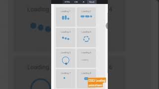 Loading Animations Using Html5 and CSS3 #shorts #youtubeshortsfeature #way2techknowledge #short