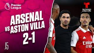 Highlights & Goals: Arsenal vs. Aston Villa: 2-1 | Premier League | Telemundo Deportes