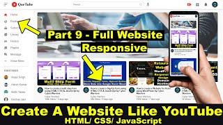 How to create a website like YouTube using HTML/CSS and JavaScript, How to create a website HTML/CSS