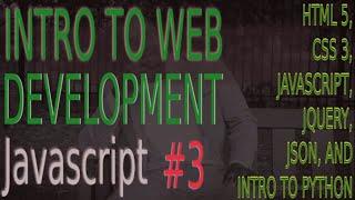 Intro To Web Development Javascript #3 | Javascript Tutorial