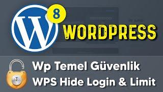 A' dan Z'ye Wordpress Dersleri 2022   Temel Güvenlik Eklentileri   WPS Hide Login   WPS Limit Login