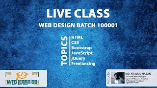 Web Design Batch 100001 | Live Class - 32 |  Bootstrap | Modal | Progress Bar | Toast | Tooltip