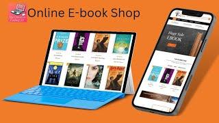 Online E-book Shop website design Using HTML, CSS, JavaScript, bootstrap & jQuery