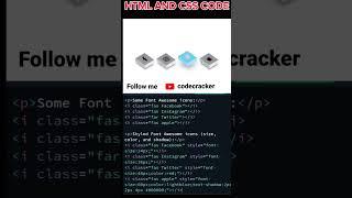 HTML AND CSS CODE design icons #htmlcss #code #html #js #css #website #developer #cssframework