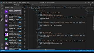 8. Extension - Bootstrap 5 Quick Snippets | VS Code Editor | ArefinDev