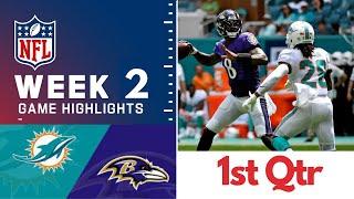 Baltimore Ravens vs. Miami Dolphins Full Highlights 1st QTR | NFL Week 2, 2022