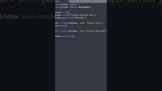 How to create simple desktop app in Python! #programming #coding #python #shorts