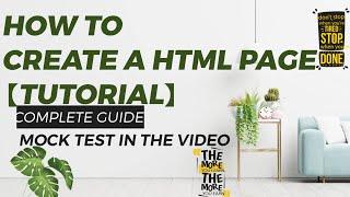 How to Create a HTML Page. Explained in hindi. Must view.#computer #html #htmlprogrammingtutorial