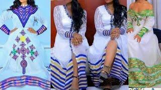 #Habesha kemis #Ethiopian cultural #dress new style best #ethiopian traditional #የሀበሻ #ልብሶች