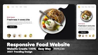 Restaurant Website Design Using HTML CSS & JavaScript From Scratch with AshWeb