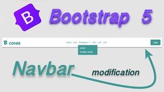 Responsive navbar html css bootstrap  || Bootstrap navbar modification