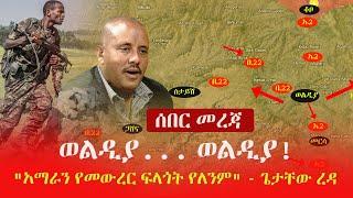 Ethiopia: ሰበር መረጃ - ወልዲያ... ወልዲያ! "አማራን የመውረር ፍላጎት የለንም" - ጌታቸው ረዳ | Zehabesha | Addis Tribune