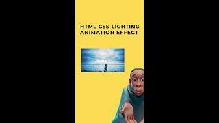 html css thunder ⛈ effect #shorts