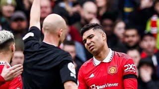 Casemiro Red Card Tackle Today Manchester United vs Southampton FC 0-0