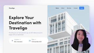 Tutorial Design UI Landing Page Travel Figma #designwithme ep.1