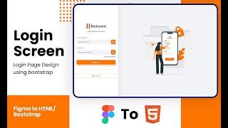 Login Page Design | Figma to HTML using bootstrap