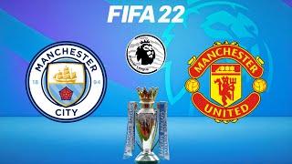 Manchester City vs Manchester United - Premier League English 2021/22 Season - Full Gameplay