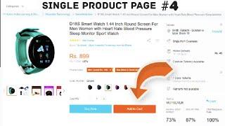 How to Create Single Product Page on Shopping Website Using HTML CSS and PHP #4