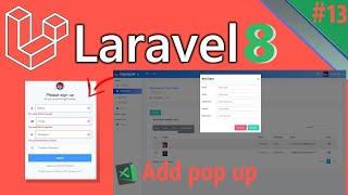 Create form pop up screen update and add new Laravel 8 | Dashboard