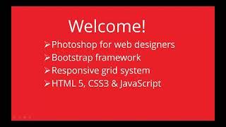 PSD to HTML5 + Bootstrap: A Complete Guide - learn Web Development