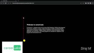 Vertical Slider Part 2 | Animate Pointer on click | HTML5 | CSS3 | careerLake | Siraj M