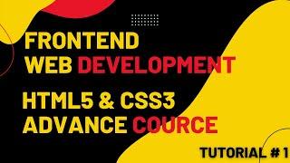 Project Introduction | Bootstrap 5 | HTML5 & CSS3 | Web Development | Tutorial #1