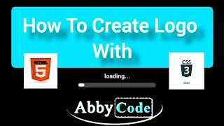 Logo With #HTML5 and #CSS3 || html and css logo built || Logo