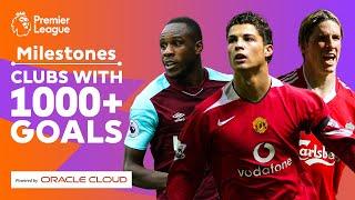 Football clubs with 1000+ Premier League goals! West Ham, Man Utd, Liverpool & more