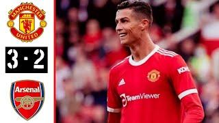 Manchester United vs Arsenal Highlights 3-2 English Commentary 2-12-2021 Premier League