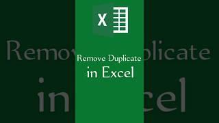 Remove Duplicate in Excel #age #shorts #excel #exceltips #exceltutorial #msexcel #exceltrick