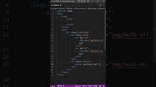 Bulb ON/OFF | HTML, CSS and JavaScript