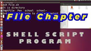 File Operation in Shell Script | File in Shell Script | Shell Script File Program