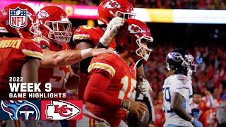 Tennessee Titans vs. Kansas City Chiefs | 2022 Week 9 Game Highlights