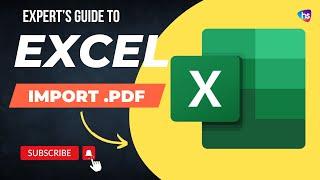 Excel - Import .pdf file into Excel 2021 + Excel Tips