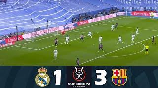 Real Madrid vs Barcelona 1-3 | 2023 Supercopa de España | Match Highlights