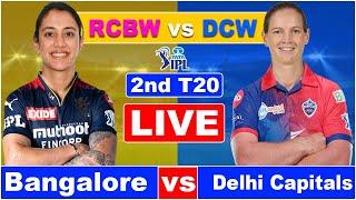 Live Women's PL Royal Challengers Bangalore vs Delhi Capitals 2nd t20 Live Commenatry | Live Score