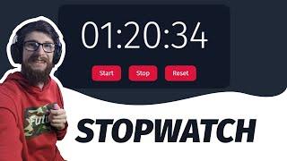 Build a STOPWATCH with HTML, CSS & JavaScript | A beginner tutorial