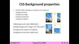 VIII Computer:- CSS font, HTML 5