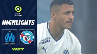 OLYMPIQUE DE MARSEILLE - RC STRASBOURG ALSACE (2 - 2) - Highlights - (OM - RCSA) / 2022-2023