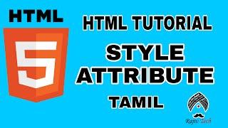 HTML Tutorial for Beginners Tamil - HTML STYLE ATTRIBUTE