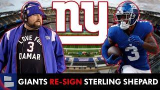 ALERT: Giants RE-SIGN Sterling Shepard Prior To NFL Free Agency | New York Giants News