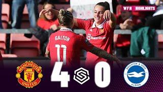 Manchester United vs Brighton 4-0 | Highlights | FA WSL Women's Super League 16-10-2022