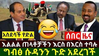 Ethiopia:ሰበር | አስደሳች ዜና ጠላቶቻችን እርስ በእርስ ተባሉ ግብፅ ሱዳንን ጉድ አደረገች ከባድ ሴራ ፈፀመች እሰይ ደስ ስል | Abel Birhanu