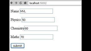 Flask Forms accept user input