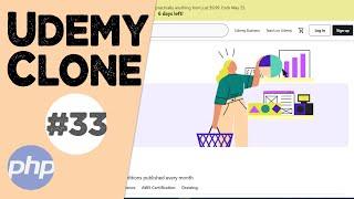 #33 Profile edit inputs | Udemy clone from scratch in php | Quick programming tutorial