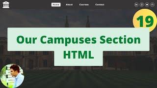 Venella Project Our Campuses Section Html | Html Css JavaScript Project #html #css#javascript - Ep19